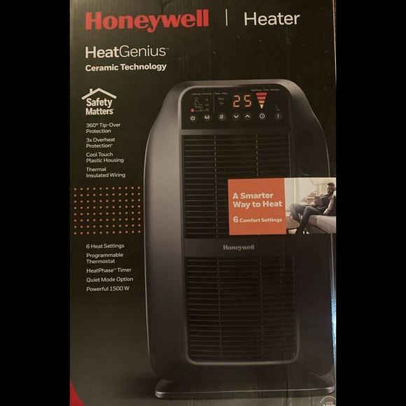 Honeywell HCE840BC HeatGenius™ Multizone Ceramic Space Heater (1500W) - Picture 3 of 5